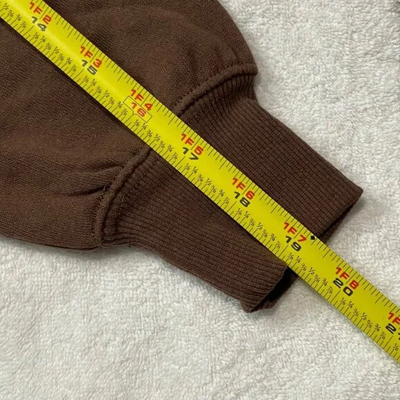 Hippie Rose Graphic Cropped Hoodie - Womens Brown Cozy Pullover Sweatshirt - Picture 15 of 15